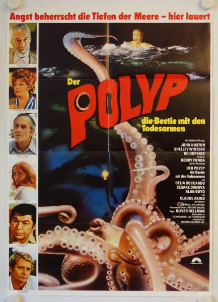 Tentacles original release german movie poster